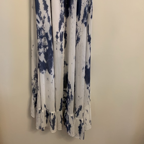 Guess High-Low Flowy Dress with Shoulder Ties - Picture 4 of 4